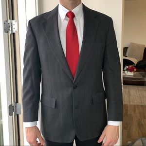 42L Brooks Brothers Herringbone Suit Jacket